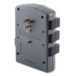 BELKIN COMPONENTS Pivot Plug Surge Protector, 6 AC Outlets, 1,080 J, Gray