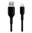 BOOST CHARGE Braided Apple Lightning to USB-A ChargeSync Cable, 6.6 ft, Black OrdermeInc OrdermeInc