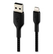 BOOST CHARGE Braided Apple Lightning to USB-A ChargeSync Cable, 6.6 ft, Black OrdermeInc OrdermeInc