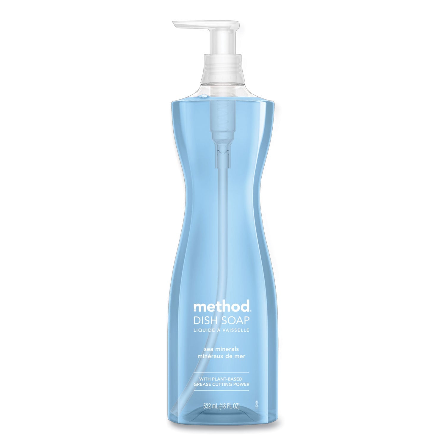 Dish Soap Pump, Hour-Glass Bottle Shape, Sea Minerals Scent, 18 oz Pump Bottle, 6/Carton - OrderMe