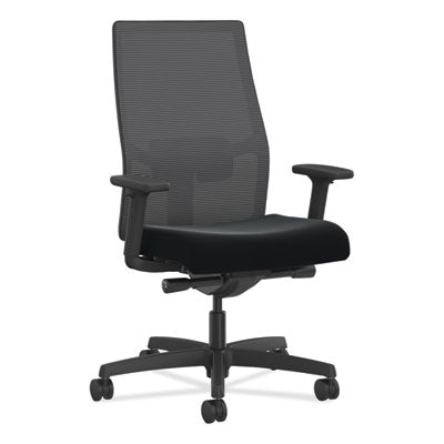 Ignition 2.0 4-Way Stretch Mid-Back Mesh Task Chair, Supports 300 lb, 17" to 21" Seat Height, Black OrdermeInc OrdermeInc