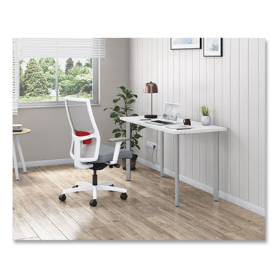 Ignition 2.0 4-Way Stretch Mid-Back Mesh Task Chair, Up to 300 lb, 17" - 20" Seat Ht, Basalt/Fog/White OrdermeInc OrdermeInc