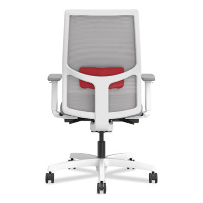 Ignition 2.0 4-Way Stretch Mid-Back Mesh Task Chair, Up to 300 lb, 17" - 20" Seat Ht, Basalt/Fog/White OrdermeInc OrdermeInc