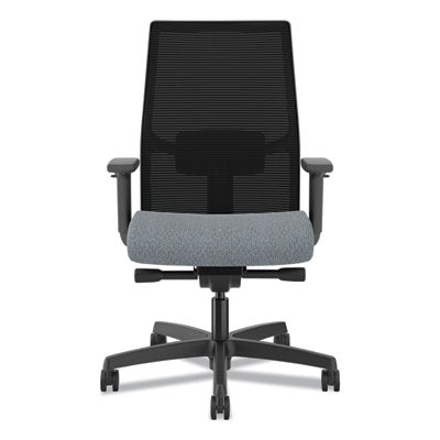 Ignition 2.0 4-Way Stretch Mid-Back Mesh Task Chair, Gray Adjustable Lumbar Support, Basalt/Black OrdermeInc OrdermeInc