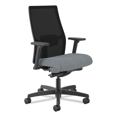 Ignition 2.0 4-Way Stretch Mid-Back Mesh Task Chair, Gray Adjustable Lumbar Support, Basalt/Black OrdermeInc OrdermeInc