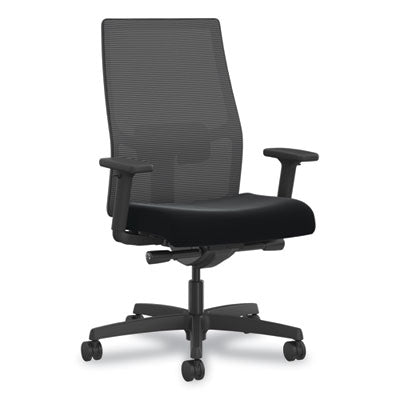 Ignition 2.0 4-Way Stretch Mid-Back Mesh Task Chair, Orange Adjustable Lumbar Support, Black OrdermeInc OrdermeInc