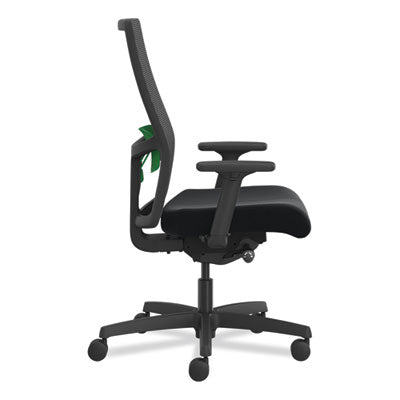 Ignition 2.0 4-Way Stretch Mid-Back Task Chair, Green Adjustable Lumbar Support, Black Seat/Back/Base OrdermeInc OrdermeInc