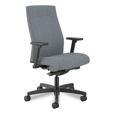 Ignition 2.0 Upholstered Mid-Back Task Chair, 17" to 21.25" Seat Height, Basalt Fabric Seat/Back, Ships in 7-10 Business Days OrdermeInc OrdermeInc