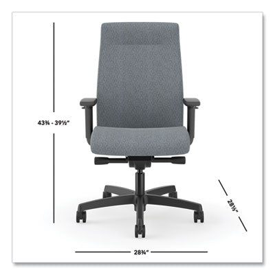 Ignition 2.0 Upholstered Mid-Back Task Chair, 17" to 21.25" Seat Height, Basalt Fabric Seat/Back, Ships in 7-10 Business Days OrdermeInc OrdermeInc