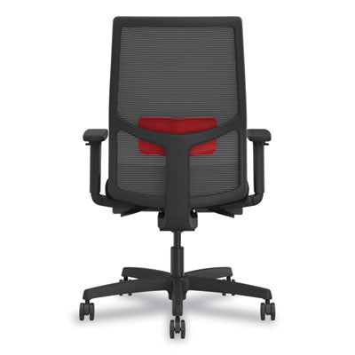 Ignition 2.0 4-Way Stretch Mid-Back Mesh Task Chair, Red Adjustable Lumbar Support, Black, Ships in 7-10 Business Days OrdermeInc OrdermeInc