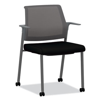 Cipher Mesh Back Guest Chair, 24.25" x 24.13" x 33.5", Black Seat, Charcoal Back, Charcoal Base OrdermeInc OrdermeInc
