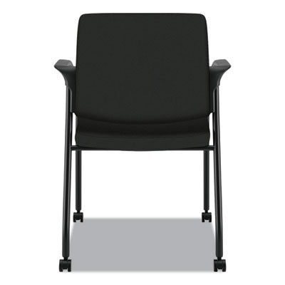 Ignition Series Guest Chair with Arms, Polyester Fabric Seat, 25" x 21.75" x 33.5", Black, Ships in 7-10 Business Days OrdermeInc OrdermeInc