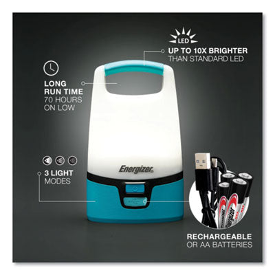 Vision Hybrid Lantern, 4 AA (Sold Separately), 1 Rechargeable Lithium Ion (Sold Separately), Teal/White OrdermeInc OrdermeInc