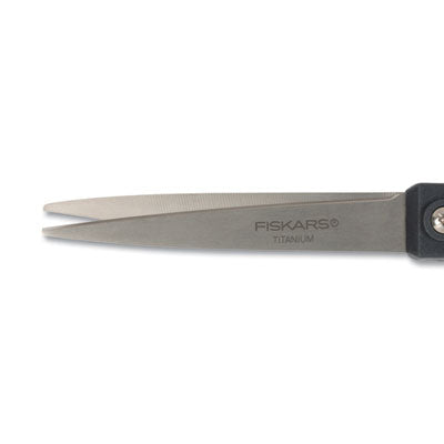 Everyday Titanium Softgrip Scissors, 8" Long, 3.1" Cut Length, Dark Gray Straight Handle OrdermeInc OrdermeInc