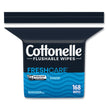 Cottonelle® Fresh Care Flushable Cleansing Cloths, 1-Ply, 5 x 7.25, White, 168/Pack