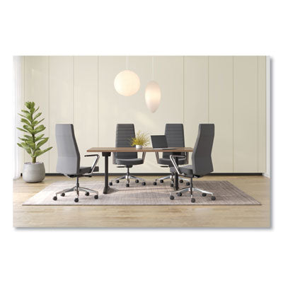 Cofi Executive High Back Chair, Supports up to 300 lb, Graphite Seat/Back, Polished Aluminum Base OrdermeInc OrdermeInc