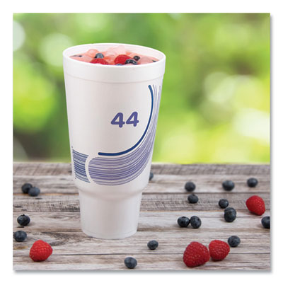 Breeze Hot/Cold Insulated Foam Drinking Cups, Pedestal Cup, 44 oz, Purple/White/Blue, 300/Carton OrdermeInc OrdermeInc