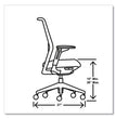 Cipher Mesh Back Task Chair, Supports 300 lb, 15" to 20" Seat Height, Navy Seat, Charcoal Back/Base OrdermeInc OrdermeInc