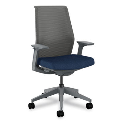 Cipher Mesh Back Task Chair, Supports 300 lb, 15" to 20" Seat Height, Navy Seat, Charcoal Back/Base OrdermeInc OrdermeInc