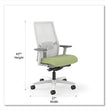 Ignition 2.0 Reactiv Mid-Back Task Chair, Fern Fabric Seat, Designer White Back, White Base, Ships in 7-10 Business Days OrdermeInc OrdermeInc