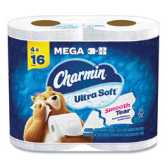 Ultra Soft Bathroom Tissue, Septic Safe, 2-Ply, White, 224 Sheets/Roll, 4 Rolls/Pack, 6 Packs/Carton - OrdermeInc