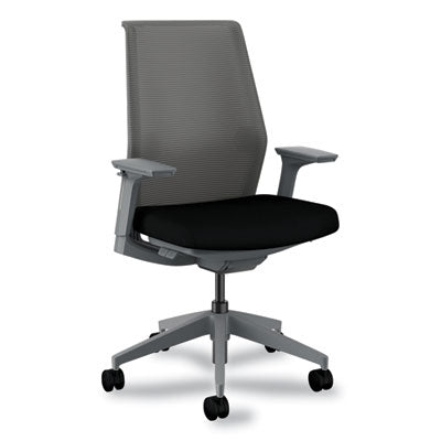 Cipher Mesh Back Task Chair, Supports 300 lb, 15" to 20" Seat Height, Black Seat, Charcoal Back/Base, Ships in 7-10 Bus Days OrdermeInc OrdermeInc