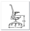 Cipher Mesh Back Task Chair, Supports 300 lb, 15" to 20" Seat Height, Basalt Seat, Charcoal Back/Base OrdermeInc OrdermeInc