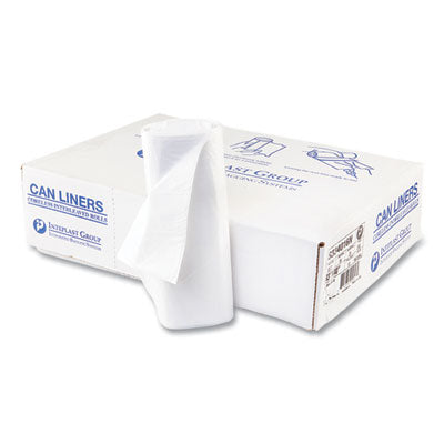 High-Density Commercial Can Liners, 33 gal, 16 mic, 33" x 40", Clear, 25 Bags/Roll, 10 Interleaved Rolls/Carton OrdermeInc OrdermeInc