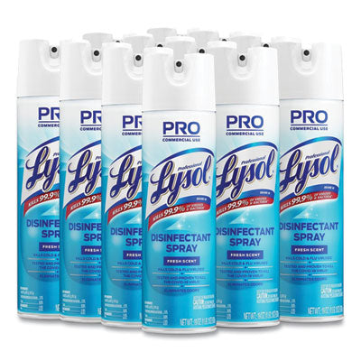 Disinfectant Spray, Fresh Scent, 19 oz Aerosol Spray, 12/Carton OrdermeInc OrdermeInc