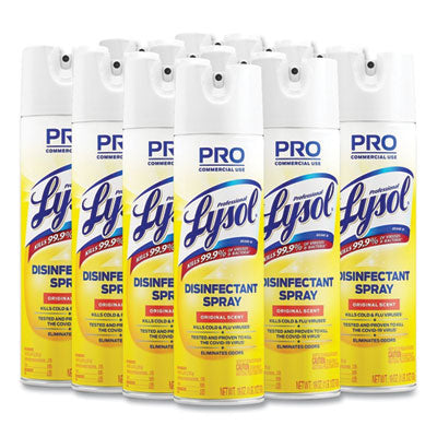 Disinfectant Spray, Original Scent, 19 oz Aerosol Spray, 12/Carton OrdermeInc OrdermeInc