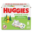 Huggies® Natural Care Sensitive Baby Wipes, 1-Ply, 3.88 x 6.6, Unscented, White, 56/Pack, 8 Packs/Carton - OrdermeInc