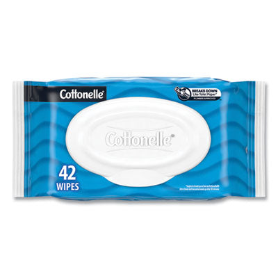 Cottonelle® Fresh Care Flushable Cleansing Cloths, 1-Ply, 3.75 x 5.5, White, 42/Pack - OrdermeInc