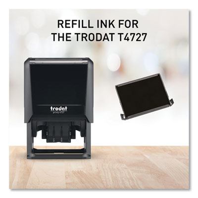 T4727 Printy Replacement Pad for Trodat Self-Inking Stamps, 1.63" x 2.5", Black OrdermeInc OrdermeInc