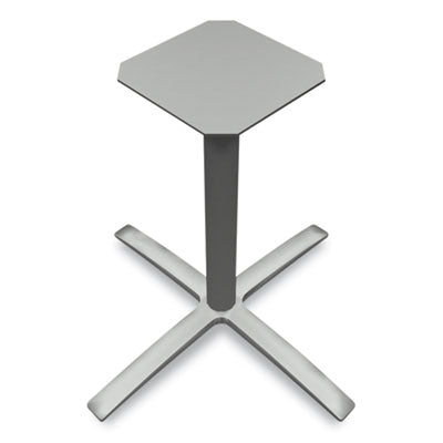 Between Seated-Height X-Base for 42" Table Tops, 32.68w x 29.57h, Silver OrdermeInc OrdermeInc