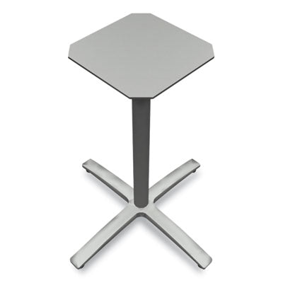 Between Seated-Height X-Base for 30" to 36" Table Tops, 26.18w x 29.57h, Silver OrdermeInc OrdermeInc