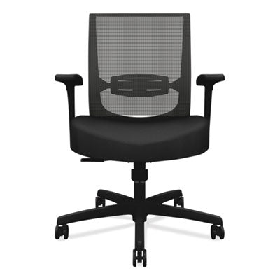 Convergence Mid-Back Task Chair, Swivel-Tilt, Supports Up to 275 lb, 15.75" to 20.13" Seat Height, Black OrdermeInc OrdermeInc