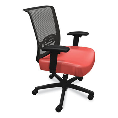 Convergence Mid-Back Task Chair, Synchro-Tilt and Seat Glide, Supports Up to 275 lb, Red Seat, Black Back/Base OrdermeInc OrdermeInc