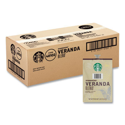 Starbucks Veranda Blend Coffee Freshpack, Veranda Blend, 0.32 oz Pouch, 76/Carton - OrdermeInc