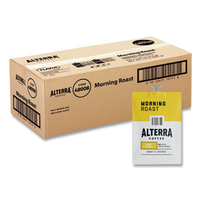 Alterra Morning Roast Coffee Freshpack, Morning Roast, 0.28 oz Pouch, 100/Carton - OrdermeInc