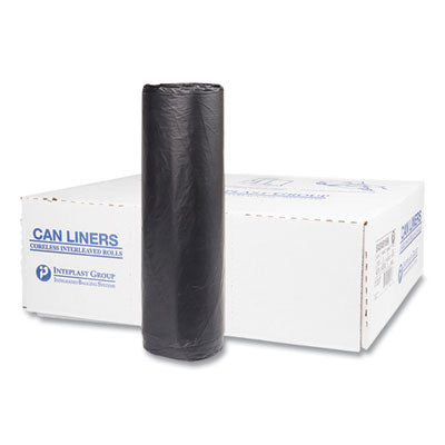 High-Density Commercial Can Liners, 45 gal, 16 mic, 40" x 48", Black, 25 Bags/Roll, 10 Interleaved Rolls/Carton OrdermeInc OrdermeInc