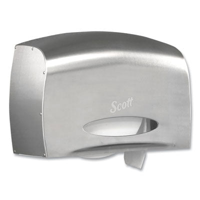 Scott® Pro Coreless Jumbo Roll Tissue Dispenser, EZ Load, 14.38 x 6 x 9.75, Stainless Steel - OrdermeInc