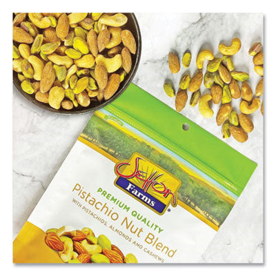Pistachio Nut Blend, Pistachio, Almonds, Cashews, 4 oz Bag, 10/Carton - OrdermeInc