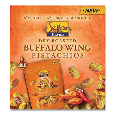 Buffalo Pistachios, Buffalo Wing, 2.5 oz Bag, 8/Carton - OrdermeInc