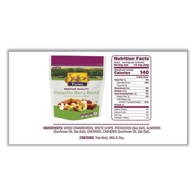 Pistachio Berry Blend, 4 oz Bag, 10/Carton - OrdermeInc