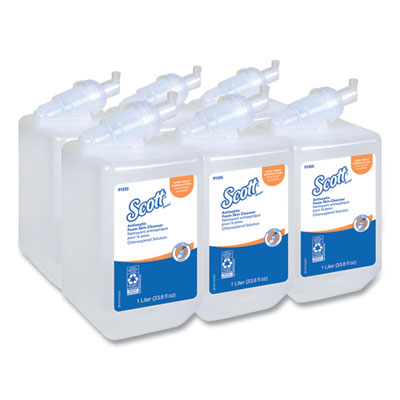 Scott® Antiseptic Foam Skin Cleanser, Unscented, 1,000 mL Refill, 6/Carton - OrdermeInc