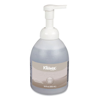 Kleenex® Alcohol-Free Foam Hand Sanitizer, 18 oz Pump Bottle, Fragrance-Free, 4/Carton - OrdermeInc