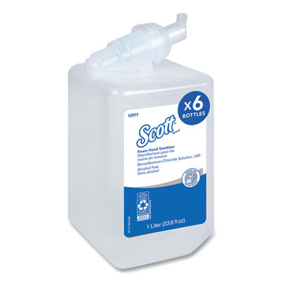 Scott® Essential Alcohol-Free Foam Hand Sanitizer, 1,000 mL Cassette, Unscented, 6/Carton OrdermeInc OrdermeInc