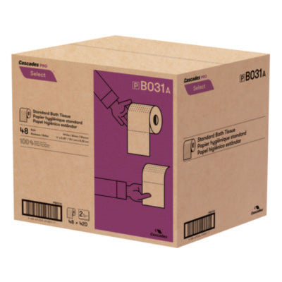 Select Standard Bath Tissue, 2-Ply, White, 4 x 3.25, 420 Sheets/Roll, 48 Rolls/Carton OrdermeInc OrdermeInc