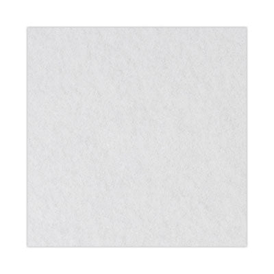 BOARDWALK Polishing Floor Pads, 21" Diameter, White, 5/Carton - OrdermeInc