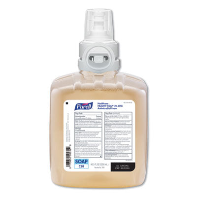 PURELL® Healthy Soap 2.0% CHG Antimicrobial Foam for CS8 Dispensers, Fragrance-Free, 1,200 mL, 2/Carton OrdermeInc OrdermeInc